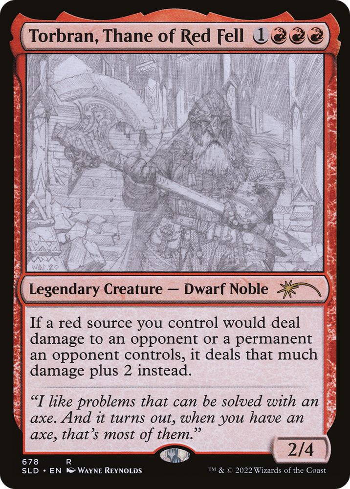 Torbran, Thane of Red Fell (678) (SLD-678) - Secret Lair Drop