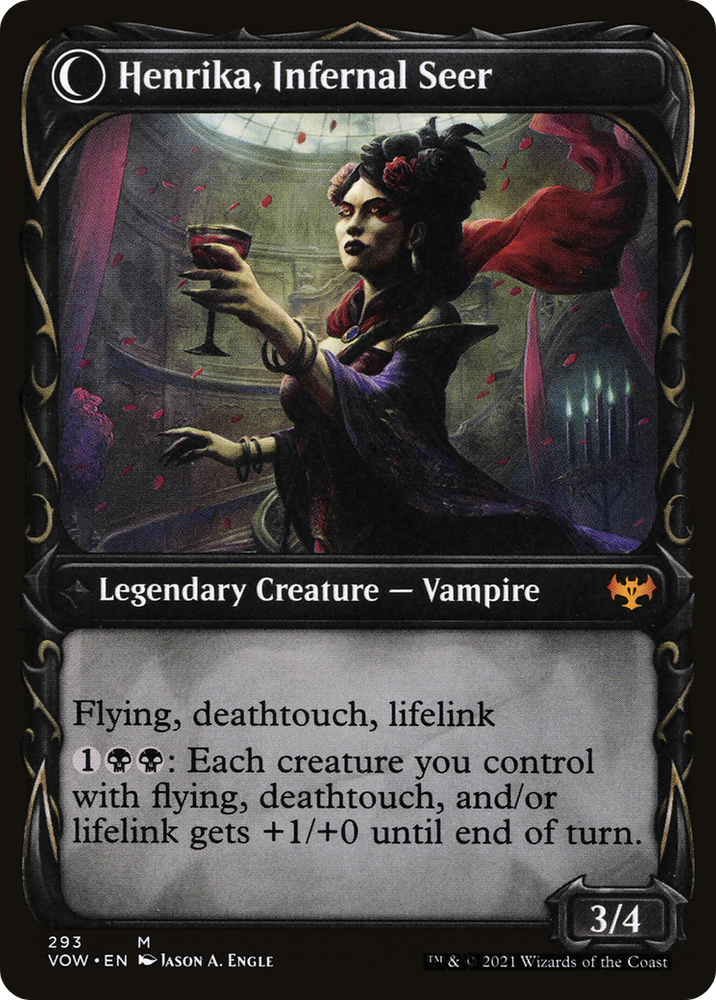 Henrika Domnathi (Showcase) (VOW-293) - Innistrad: Crimson Vow: (Showcase, Double Faced Transform)