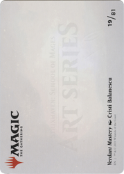 Verdant Mastery // Verdant Mastery (ASTX-019) - Strixhaven Art Series (Borderless) Foil