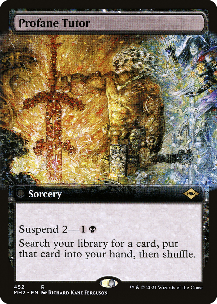 Profane Tutor (Extended Art) (MH2-452) - Modern Horizons 2: (Extended Art)