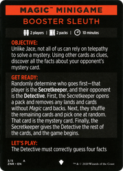Booster Sleuth // Booster Sleuth (cont'd) (MZNR-003) - Zendikar Rising Minigames