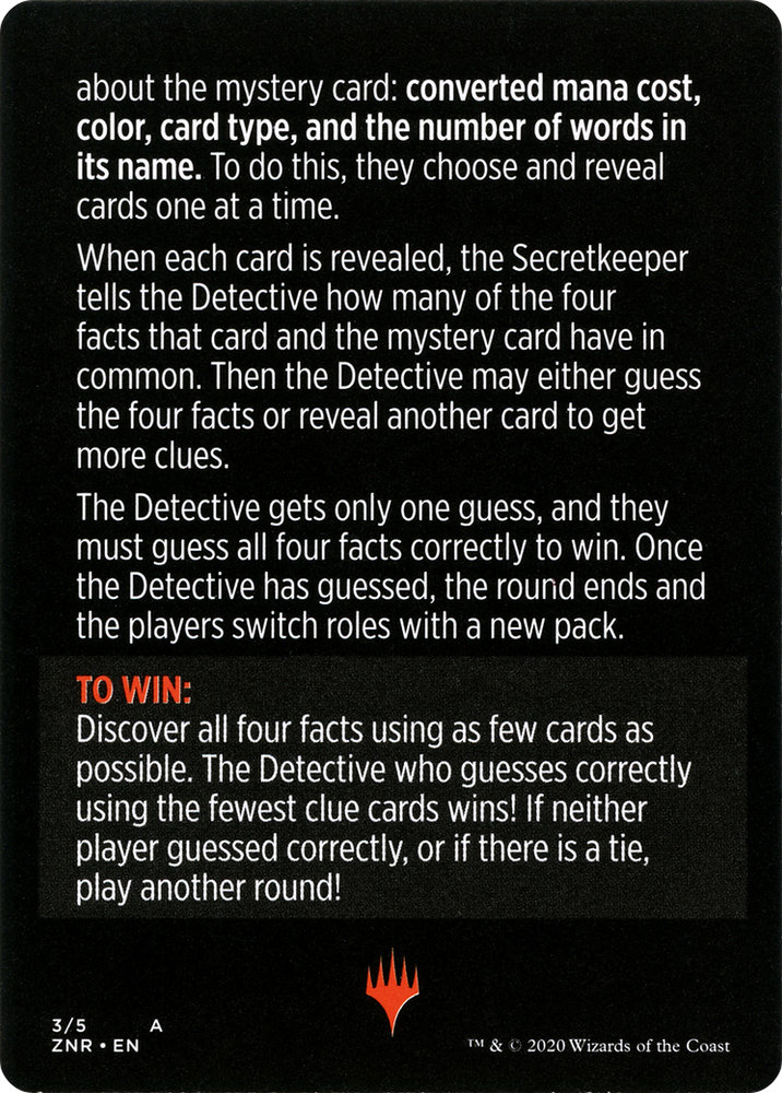 Booster Sleuth // Booster Sleuth (cont'd) (MZNR-003) - Zendikar Rising Minigames