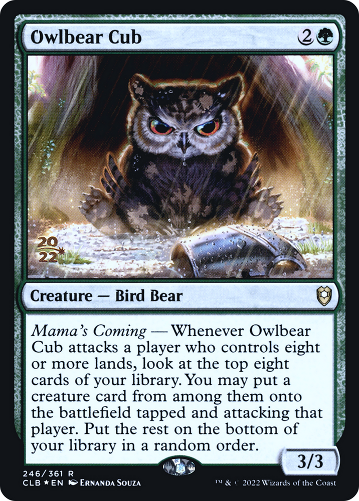 Owlbear Cub (PRE-246S) - Battle for Baldur's Gate Promos Foil