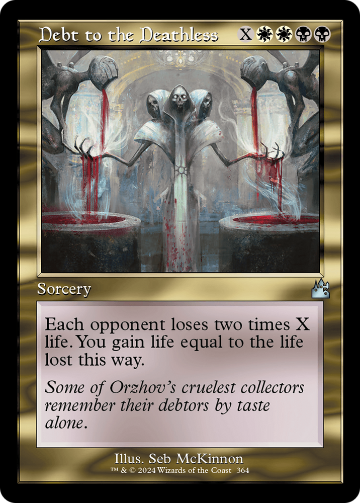 Debt to the Deathless (Retro Frame) (RVR-364) - Ravnica Remastered