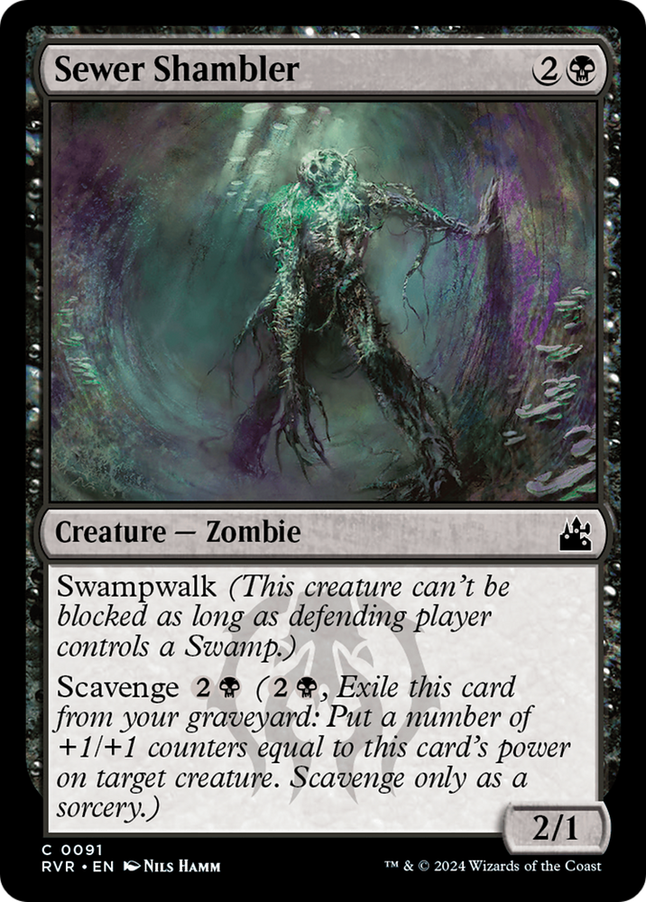 Sewer Shambler (RVR-091) - Ravnica Remastered Foil