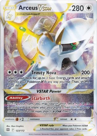 Arceus VSTAR 123/172  - Holofoil Miscellaneous Cards & Products - Promo