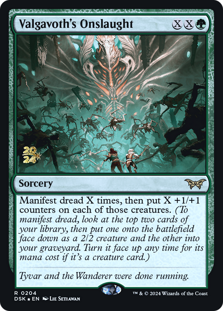Valgavoth's Onslaught (PRE-204) - Duskmourn: House of Horror Promos Foil