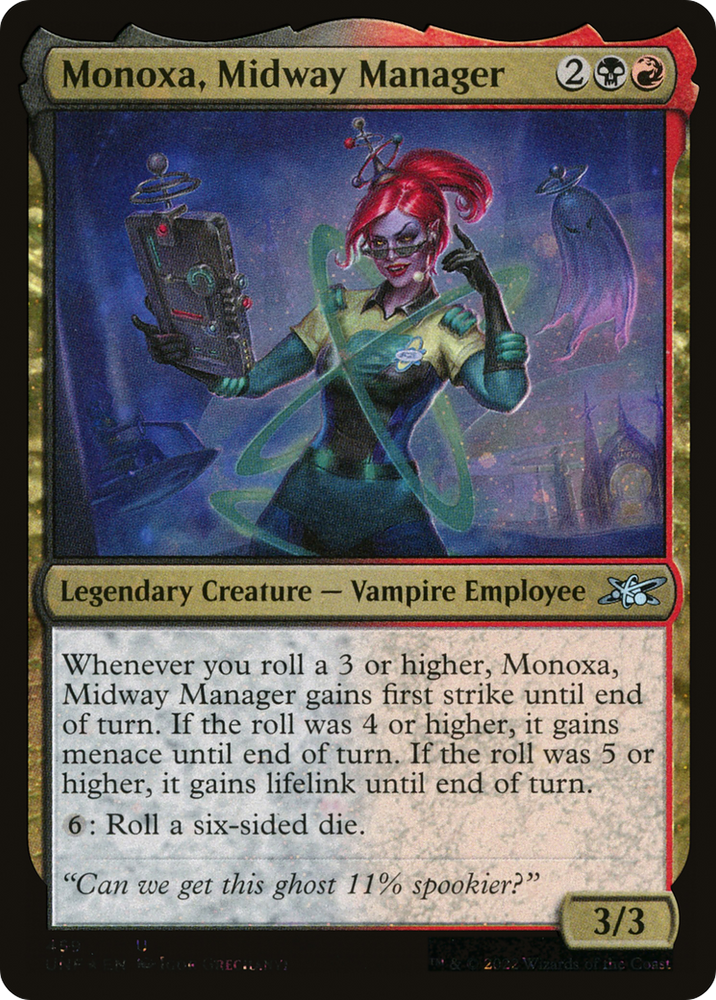 Monoxa, Midway Manager (Galaxy Foil) (UNF-459) - Unfinity Foil