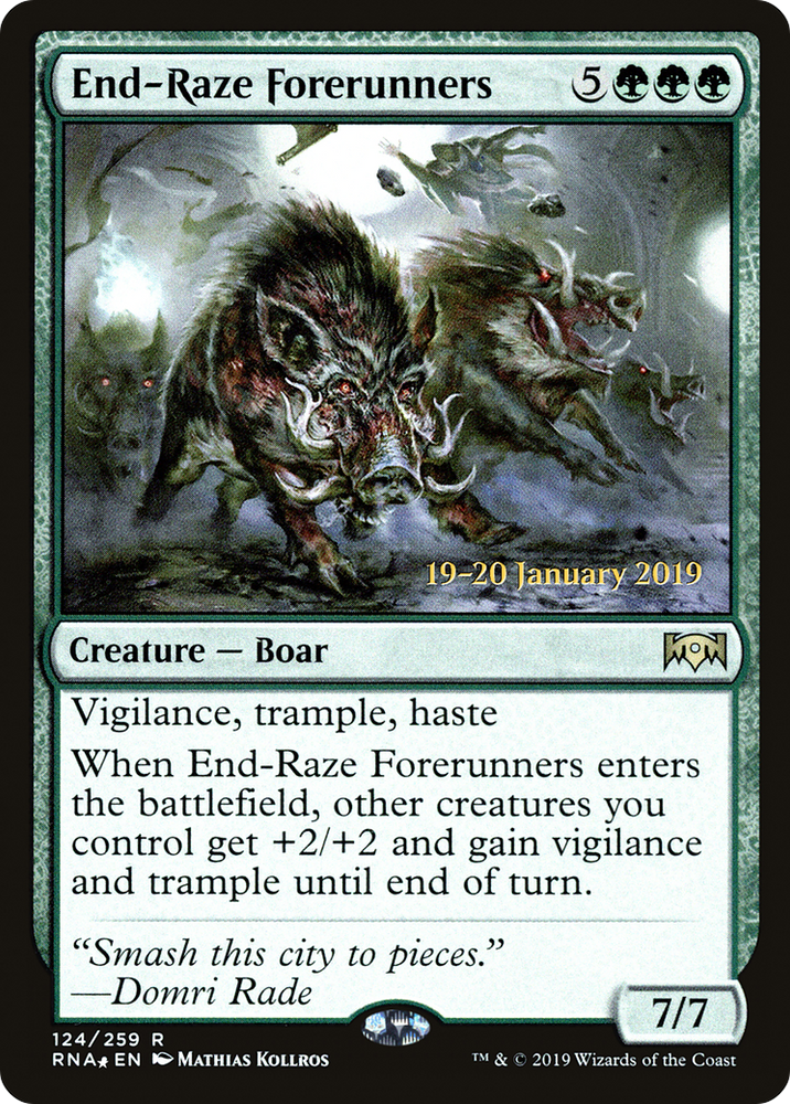 End-Raze Forerunners (PRE-124S) - Ravnica Allegiance Promos Foil