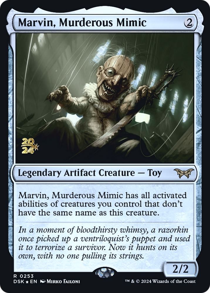 Marvin, Murderous Mimic (PRE-253) - Duskmourn: House of Horror Promos Foil