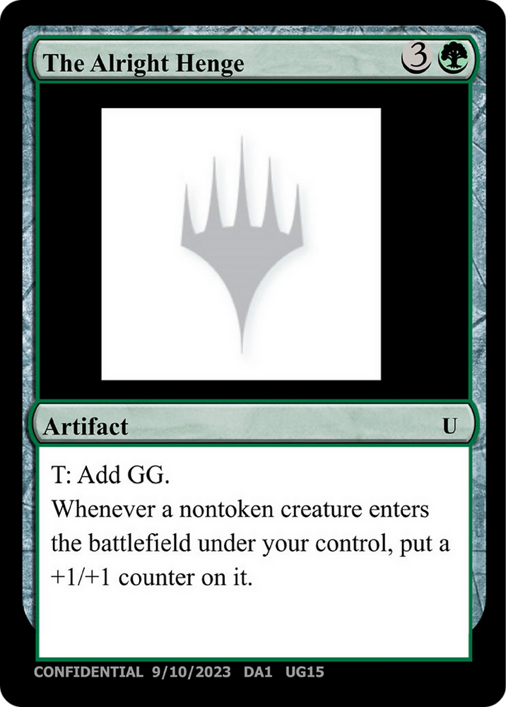The Alright Henge (UNK-UG15) - Unknown Event