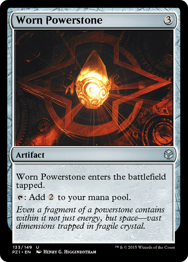 Worn Powerstone (PZ1-133) - Legendary Cube Prize Pack Foil