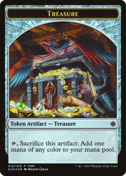 Pirate // Treasure (012) Token (FNM-012) - Friday Night Magic 2017 Foil