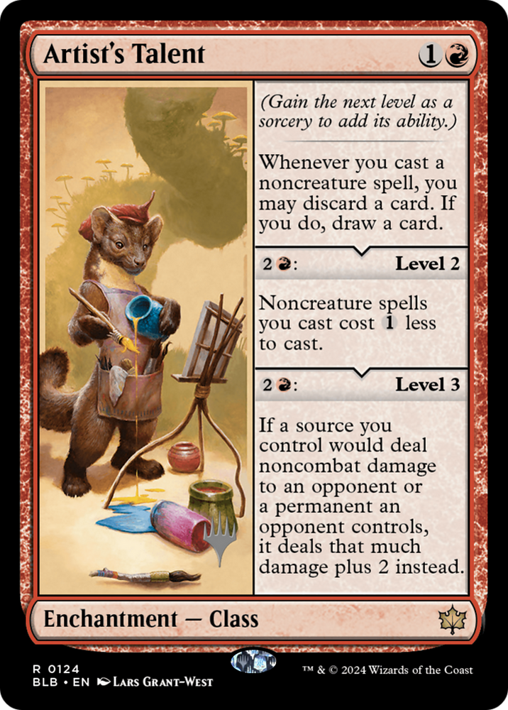 Artist's Talent (PPBLB-124) - Bloomburrow Promos Foil