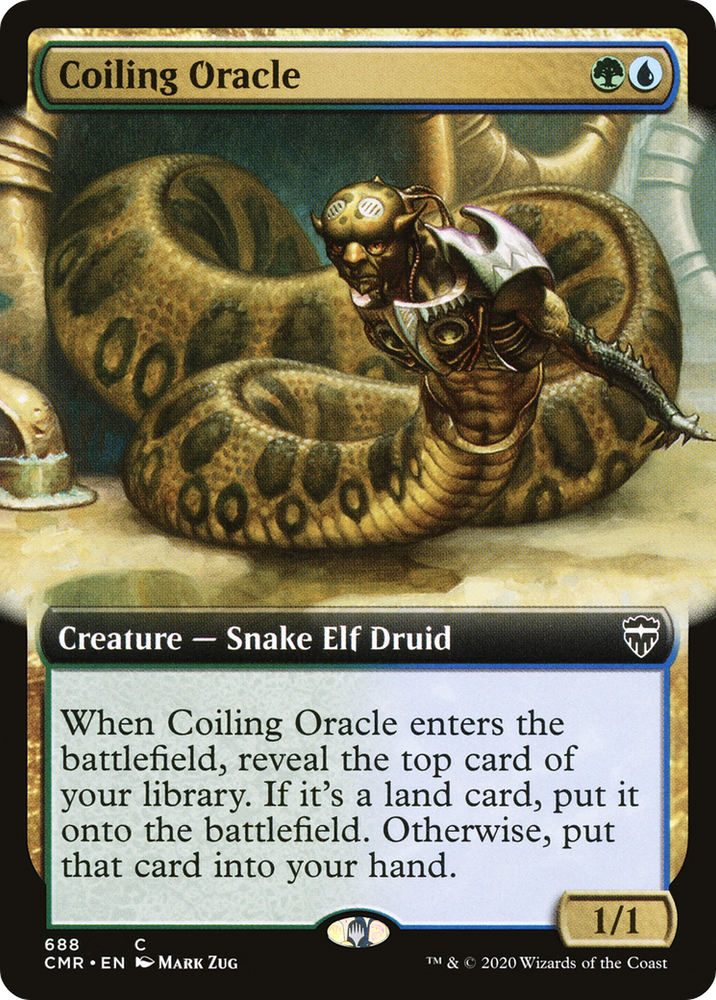 Coiling Oracle (Extended Art) (CMR-688) - Commander Legends: (Extended Art) Foil