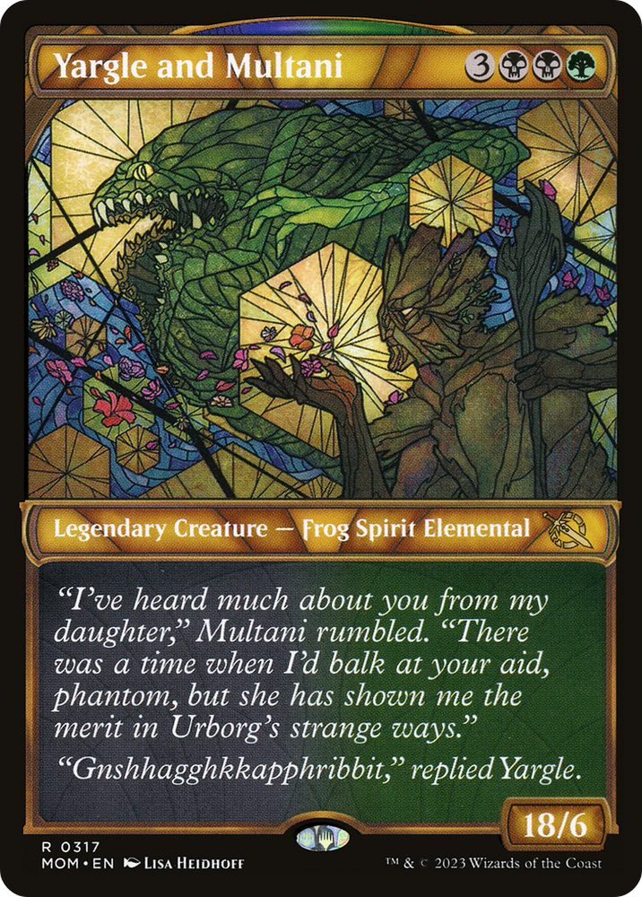 Yargle and Multani (Showcase) (MOM-317) - March of the Machine: (Showcase)