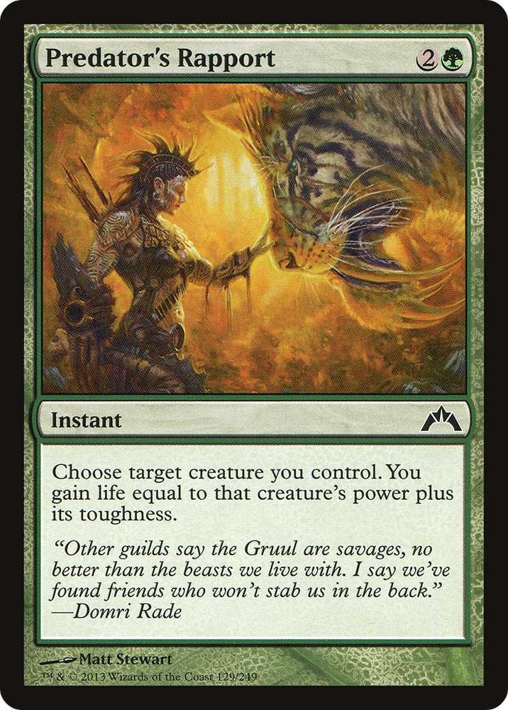 Predator's Rapport (GTC-129) - Gatecrash