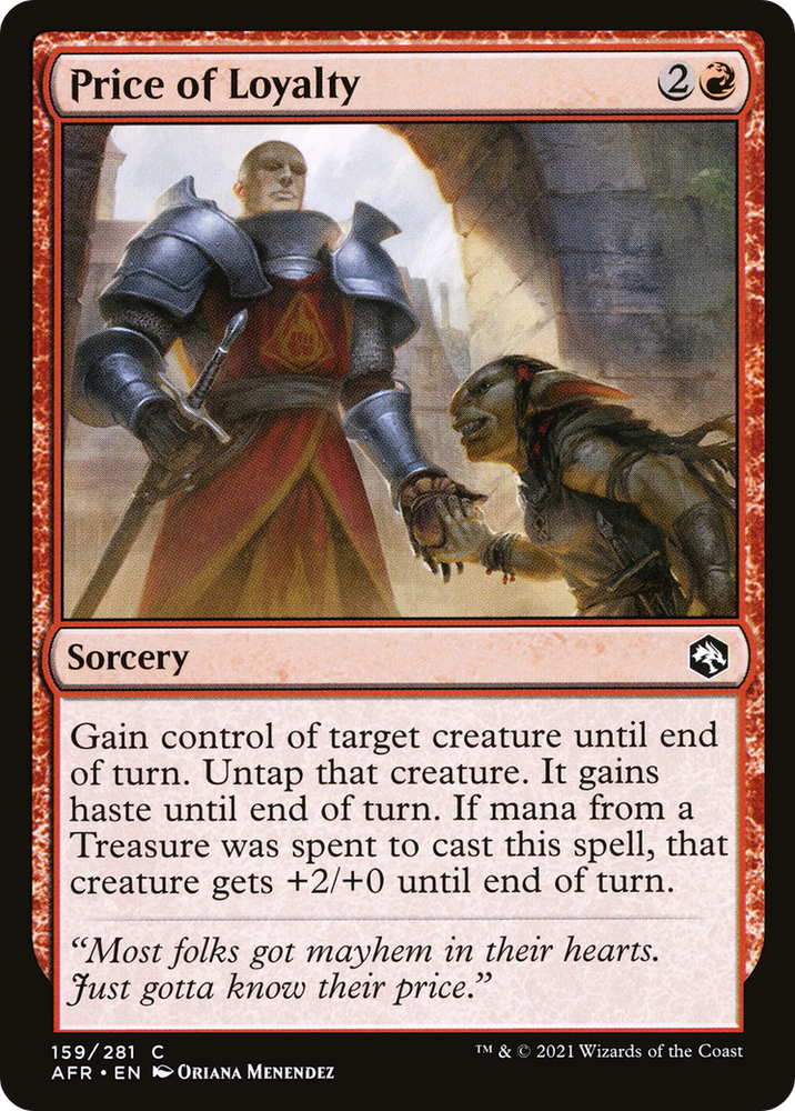 Price of Loyalty (AFR-159) - Adventures in the Forgotten Realms
