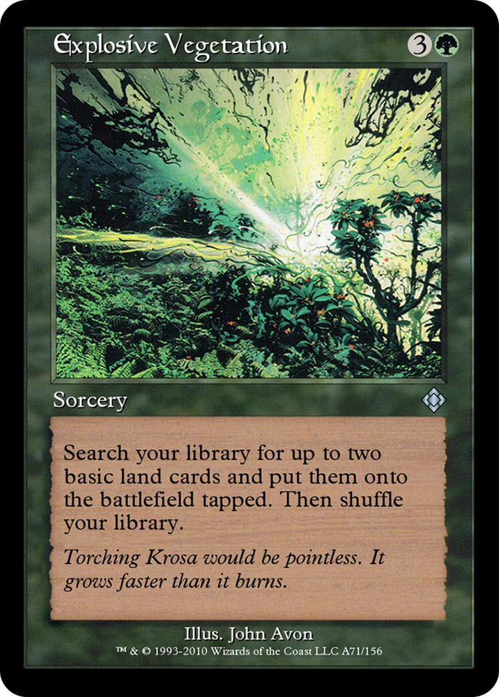 Explosive Vegetation (TD0-A71) - Magic Online Theme Decks