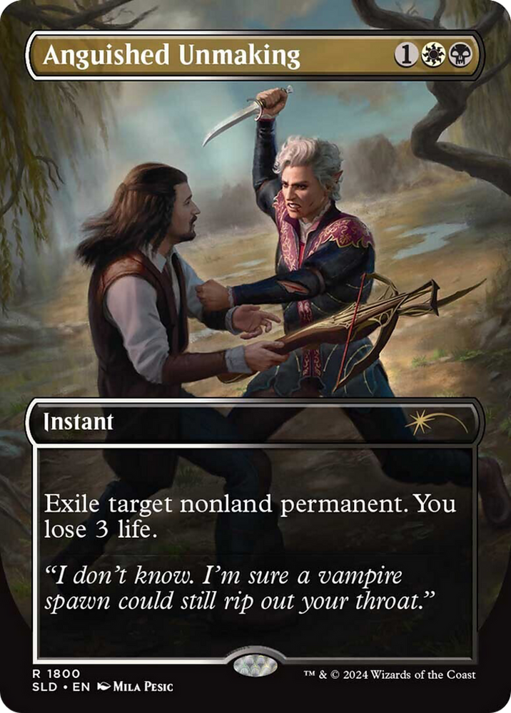 Anguished Unmaking (SLD-1800) - Secret Lair Drop (Borderless)