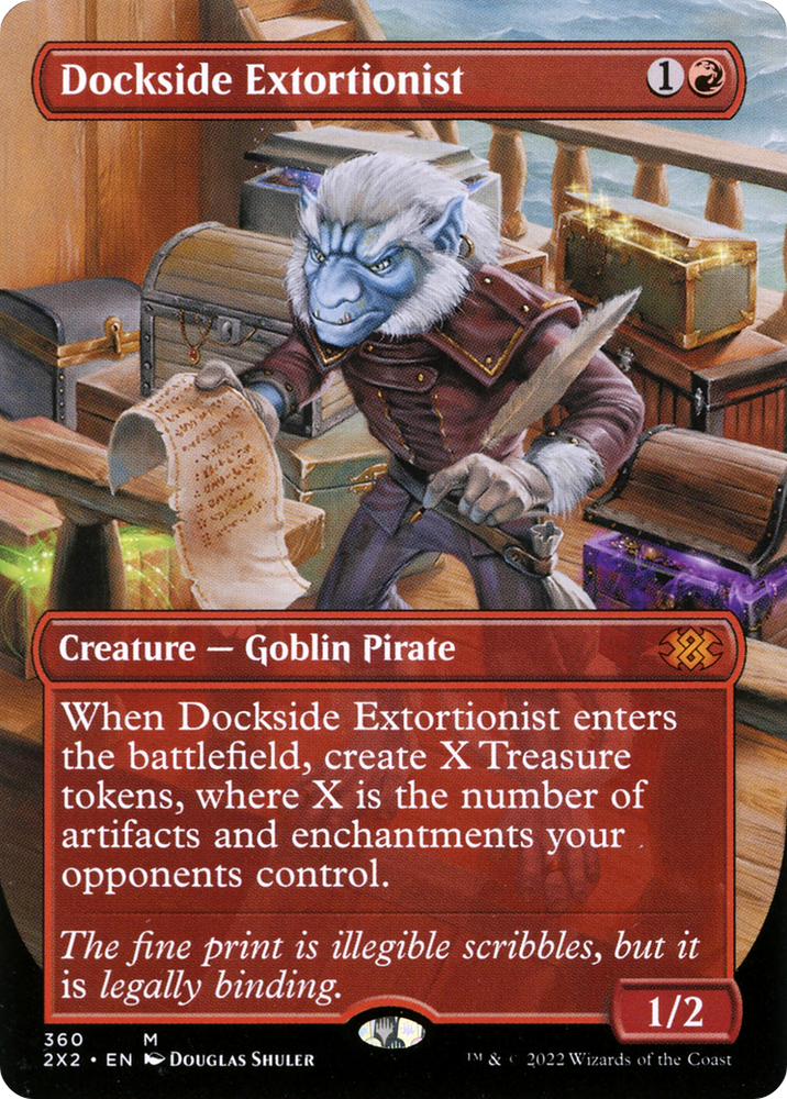 Dockside Extortionist (Borderless) (2X2-360) - Double Masters 2022 (Borderless) Foil