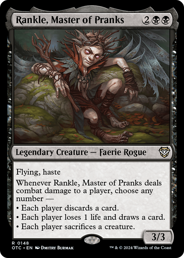 Rankle, Master of Pranks (OTC-148) - Outlaws of Thunder Junction Commander