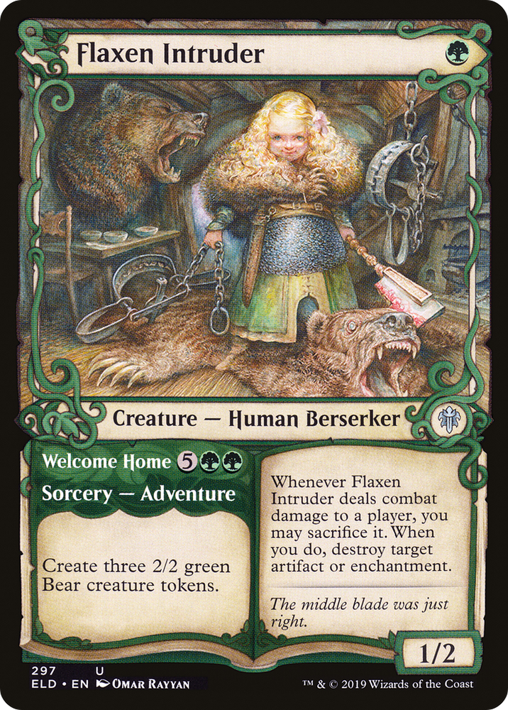 Flaxen Intruder (Showcase) (ELD-297) - Throne of Eldraine: (Showcase)