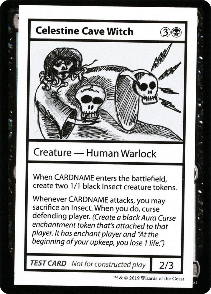 Celestine Cave Witch (No PW Symbol) (CMB1-037) - Mystery Booster Playtest Cards 2021