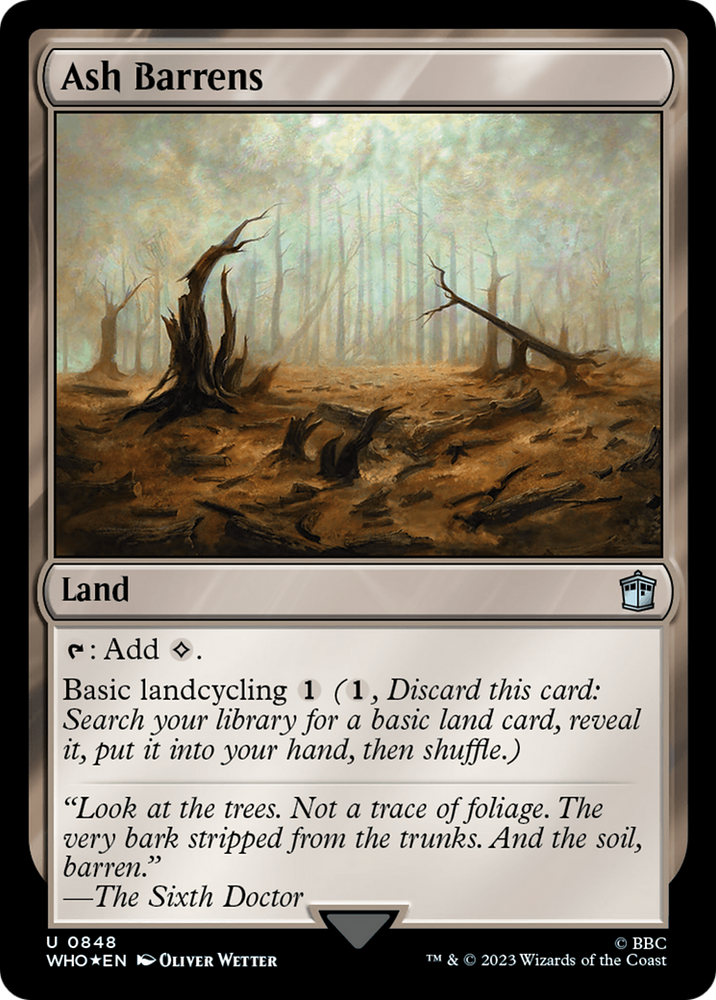 Ash Barrens (Surge Foil) (WHO-848) - Doctor Who Foil
