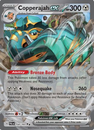 Copperajah ex 150/193  - Holofoil SV02 Paldea Evolved - Double Rare