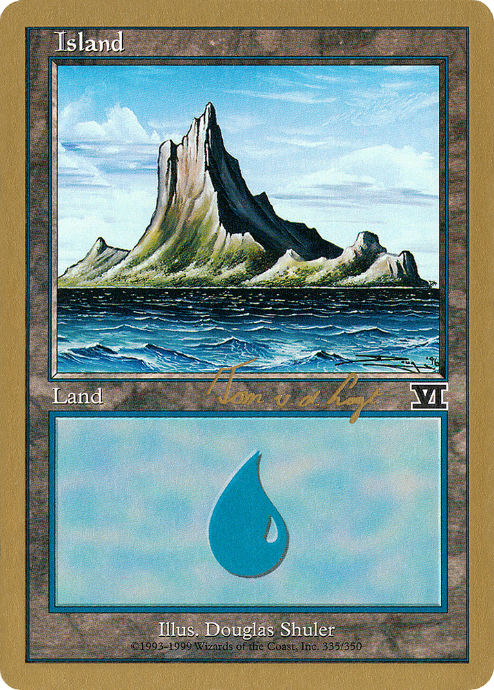 Island (335) - 2000 Tom van de Logt (6ED) (WCD-) - World Championship Decks 2000