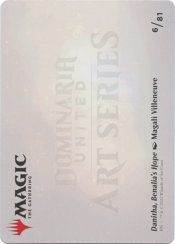 Danitha, Benalia's Hope // Danitha, Benalia's Hope (ADMU-006) - Dominaria United Art Series (Borderless) Foil