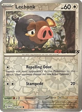Lechonk 154/198  - Reverse Holofoil Miscellaneous Cards & Products - Promo