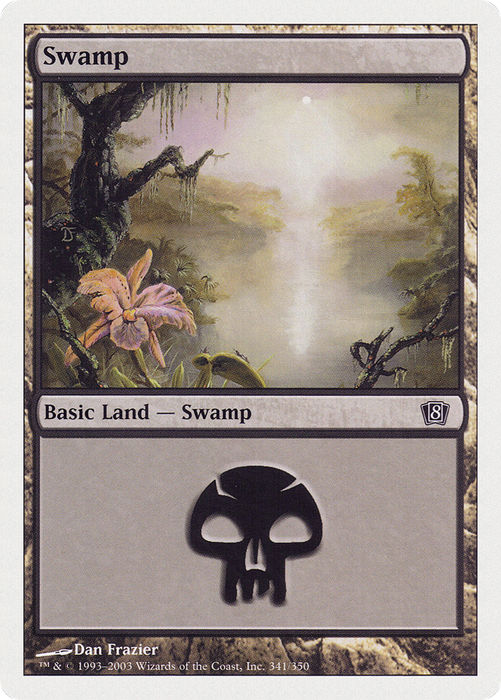 Swamp (341) (8ED-341) - Eighth Edition