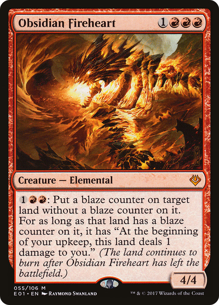 Obsidian Fireheart (AC2-055) - Archenemy: Nicol Bolas