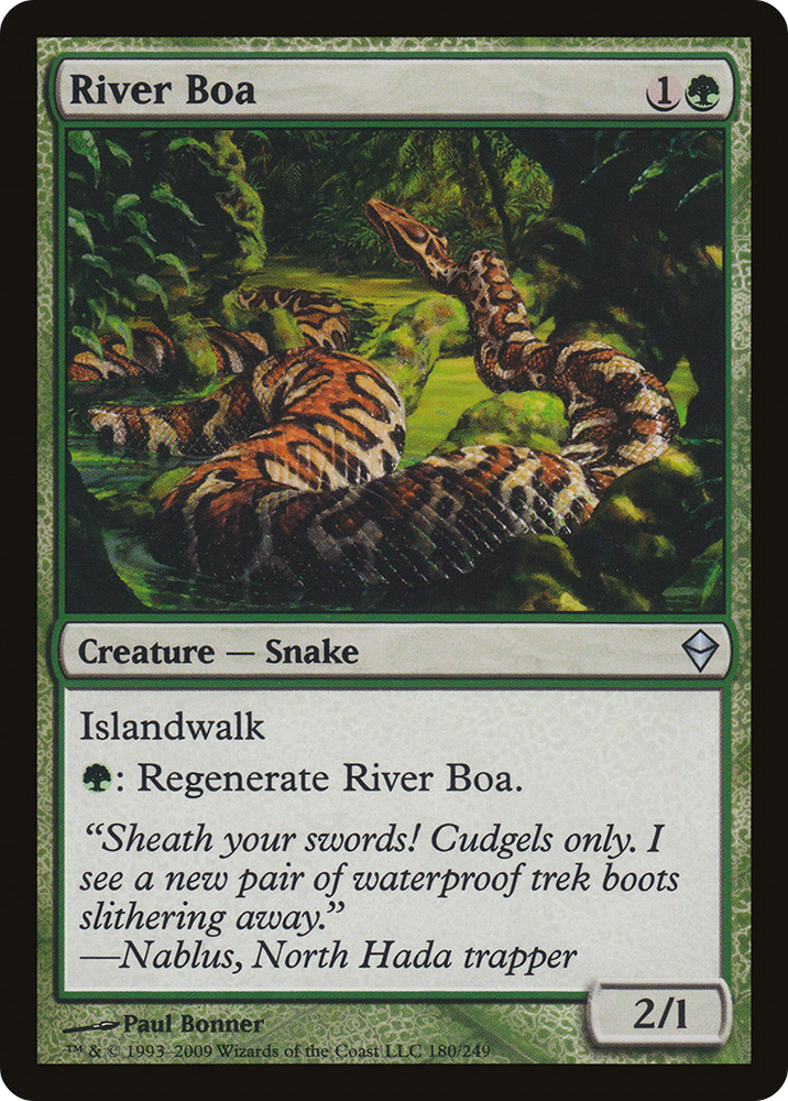 River Boa (ZEN-180) - Zendikar Foil