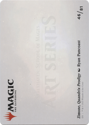 Zimone, Quandrix Prodigy // Zimone, Quandrix Prodigy (ASTX-046) - Strixhaven Art Series (Borderless) Foil