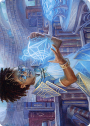 Zimone, Quandrix Prodigy // Zimone, Quandrix Prodigy (ASTX-046) - Strixhaven Art Series (Borderless) Foil
