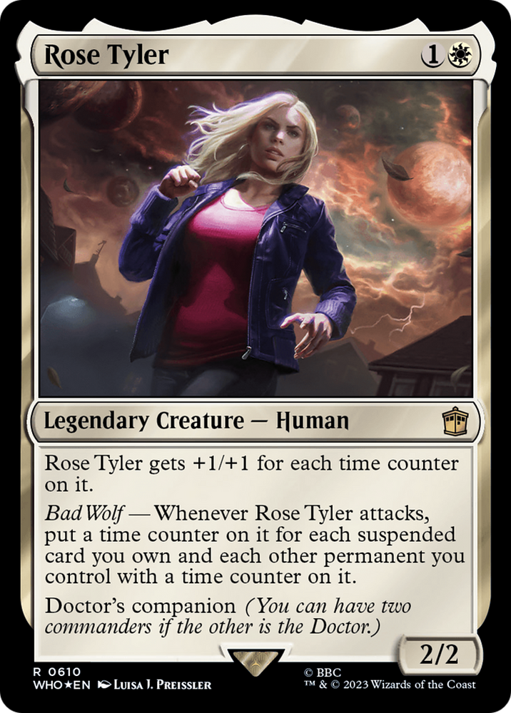 Rose Tyler (Surge Foil) (WHO-610) - Doctor Who Foil