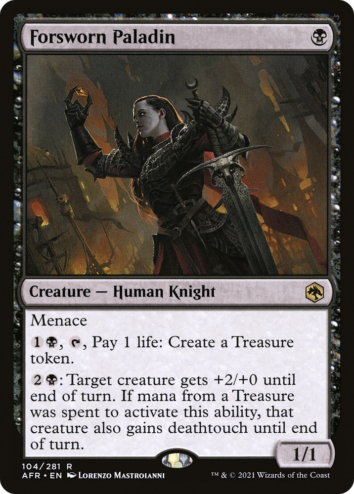Forsworn Paladin (AFR-104) - Adventures in the Forgotten Realms Foil