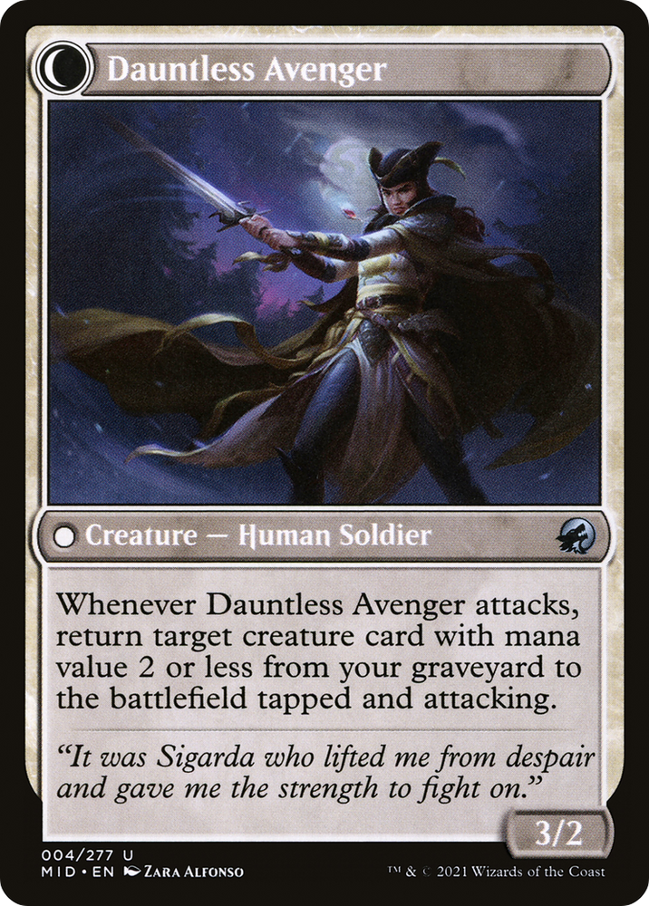 Bereaved Survivor (MID-004) - Innistrad: Midnight Hunt: (Double Faced Transform)