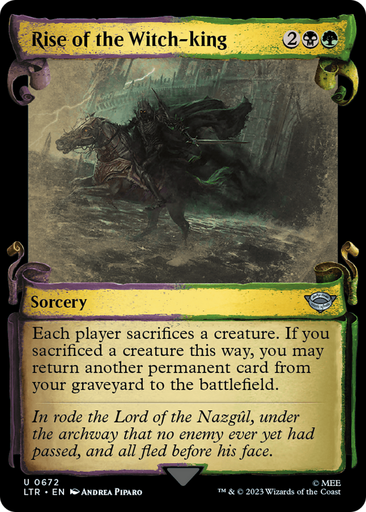 Rise of the Witch-king (Showcase Scrolls) (LTR-672) - The Lord of the Rings: Tales of Middle-earth: (Showcase) Foil