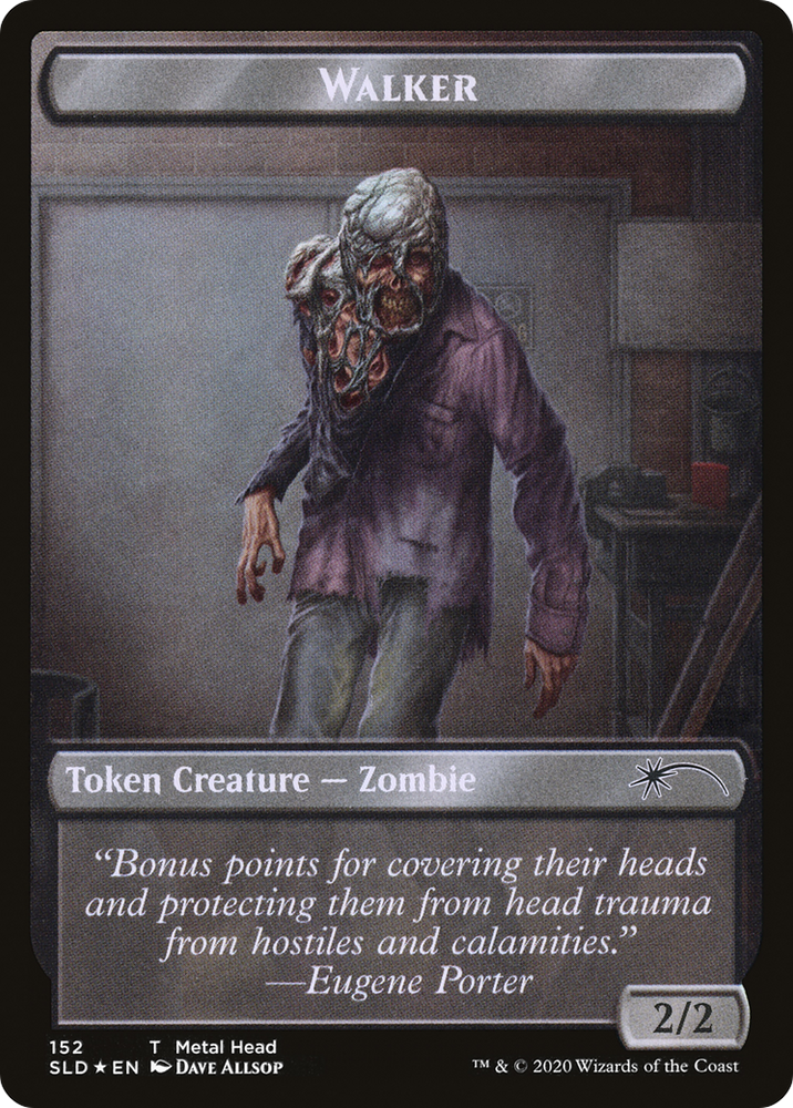 Walker (Metal Head // Treasure) Double-sided Token (SLD-152) - Secret Lair Drop Foil
