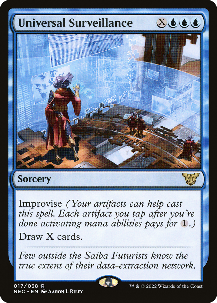 Universal Surveillance (NEC-017) - Neon Dynasty Commander