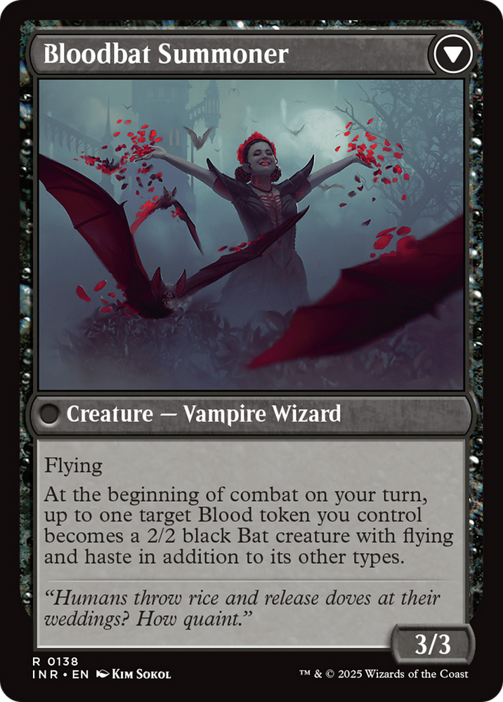 Voldaren Bloodcaster // Bloodbat Summoner (INR-138) - Innistrad Remastered Foil