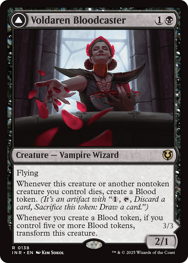 Voldaren Bloodcaster // Bloodbat Summoner (INR-138) - Innistrad Remastered Foil