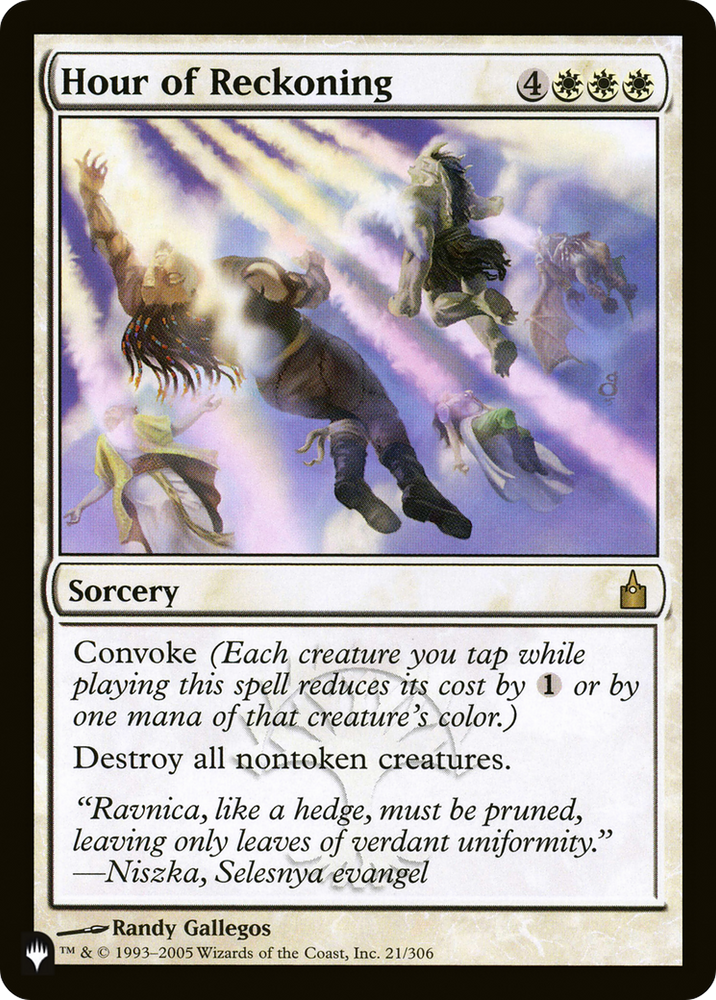 Hour of Reckoning (LIST-RAV-21) - The List