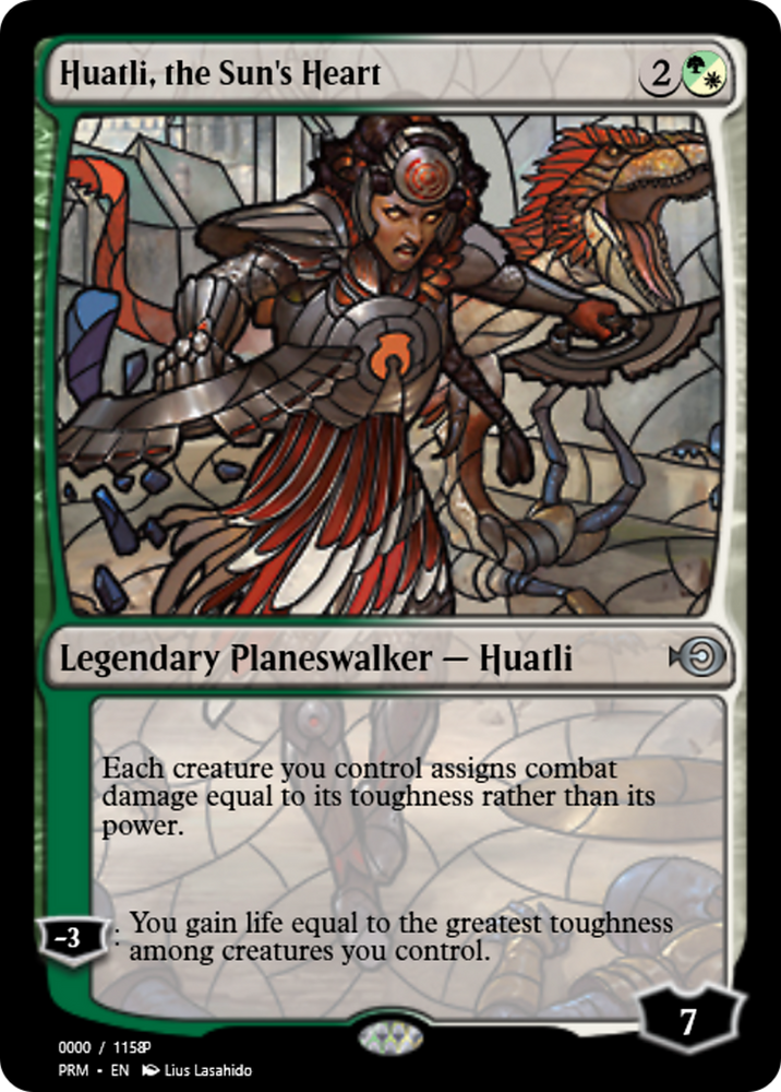 Huatli, the Sun's Heart (PRM-77975) - Magic Online Promos