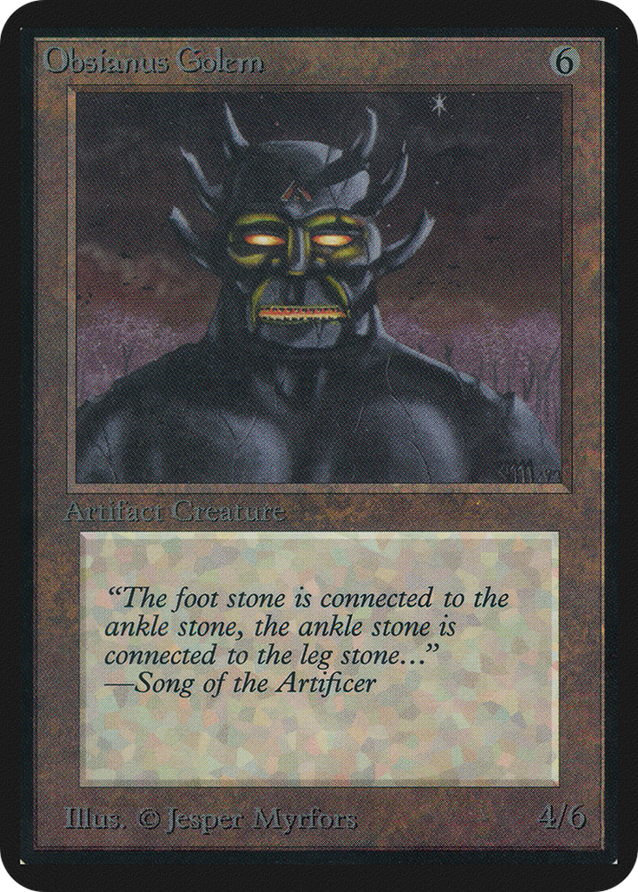 Obsianus Golem (LEA-267) - Limited Edition Alpha