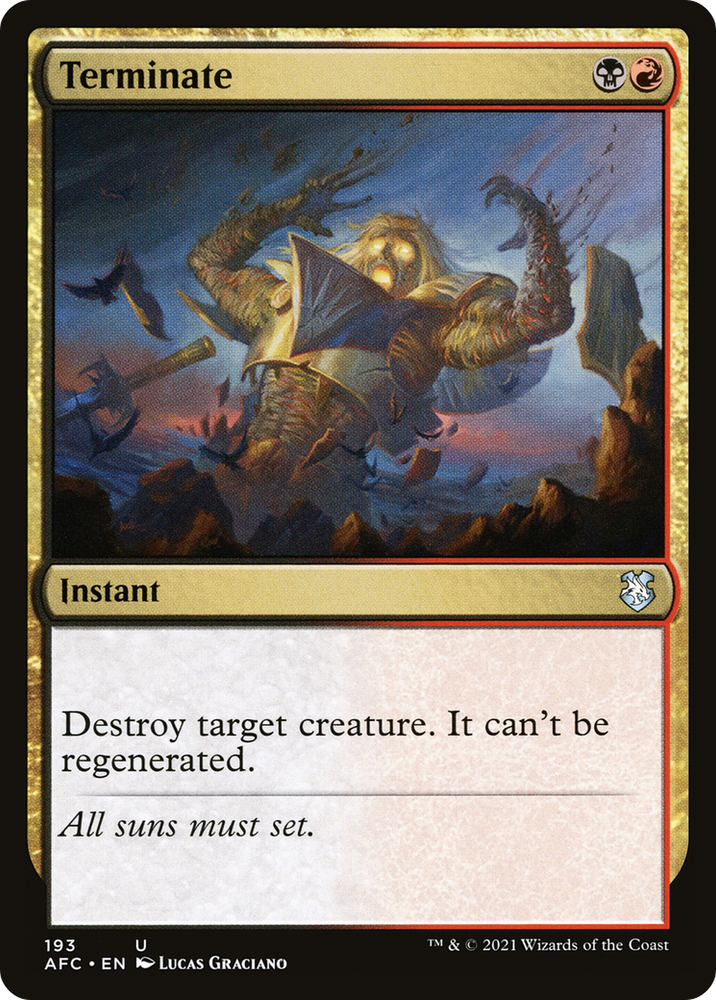 Terminate (AFC-193) - Forgotten Realms Commander